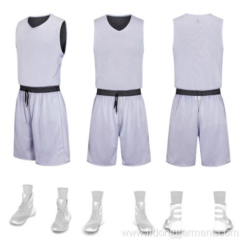Wholesale Cheap 100% Polyester Reversible Basketball Jersey
